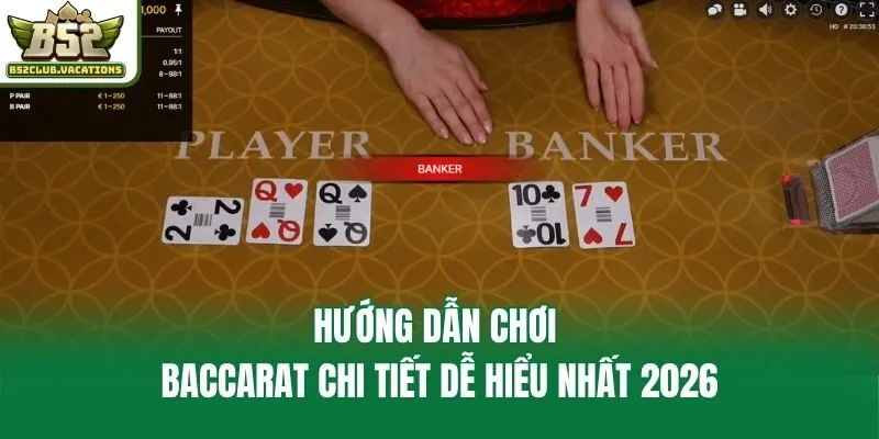 Hướng dẫn chơi Baccarat chi tiết dễ hiểu nhất 2026
